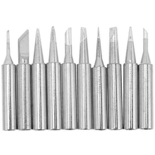 10pcs Iron Plated Welding Tip For Soldering .5c Shape Silver