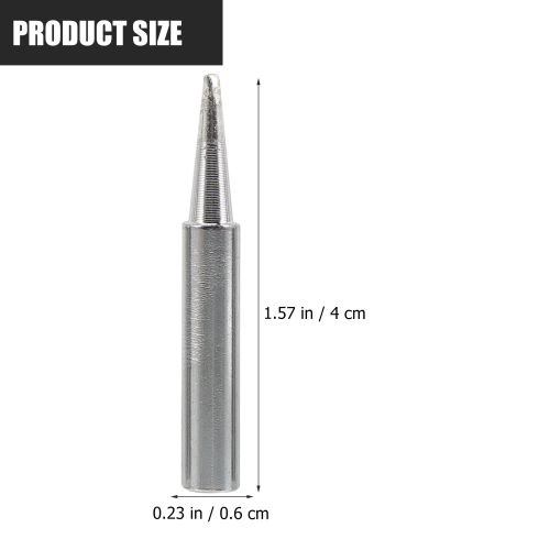 10pcs Iron Plated Welding Tip For Soldering .5c Shape Silver 2