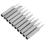 10pcs Iron Plated Welding Tip For Soldering .5c Shape Silver 6
