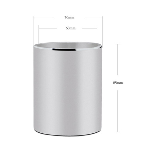 Silver Pencil Holder Scratch-Resistant Pen Container for School 1