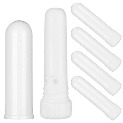 5St Vita Näsinhalatorrör För Aromaterapi, 2