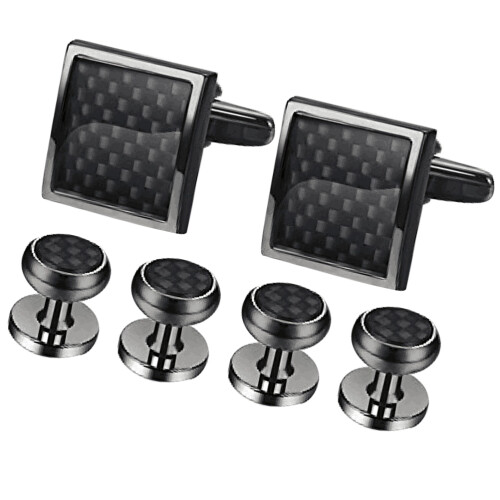 6Pcs Manschetter Skjortknappar Set För 2