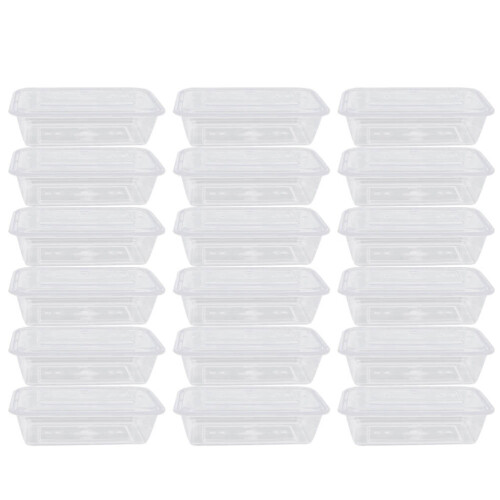 50Pcs Transparent Bär Låda 1000 Ml Engångs Behållare