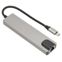 USB-C zu HDMI 6-in-1-Hub mit 4K UHD Ethernet, USB-Ports und 87W Power Delivery