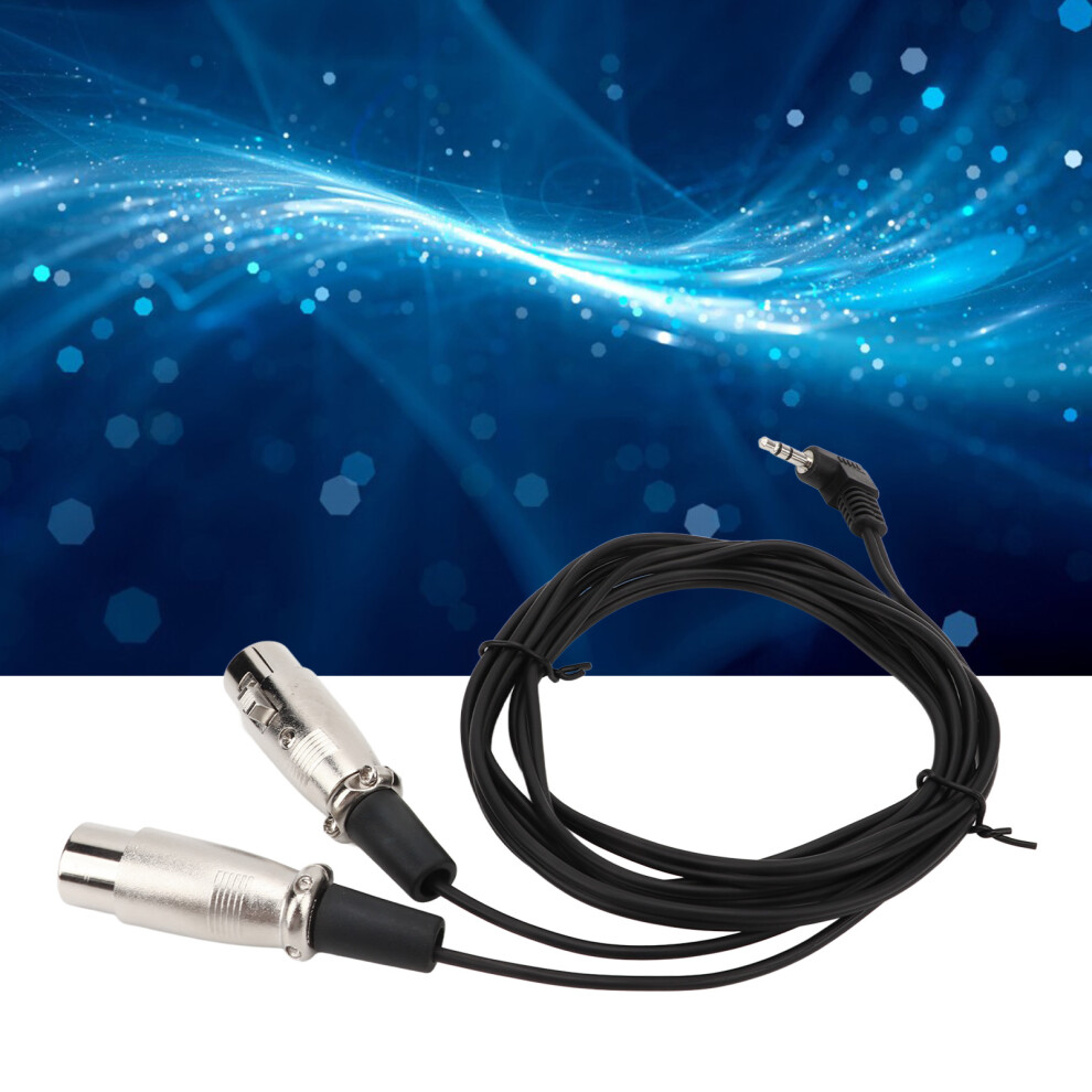 Female Xlr To 3.5Mm Right Angle Y Splitter Cable 0.3M For Microphones & Cameras 9411356723801