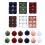 Luxurious Flocking Ornament Set 6pcs Christmas Tree-Fruit green 5