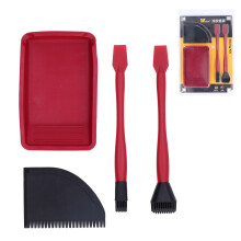 Komplettes Silikonkleber-Set, Holzkleber, Pinsel,