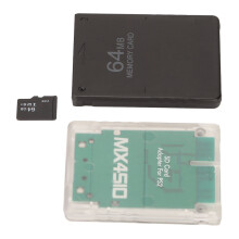 Memory Card Adapter with 64G Card and FMCB 64MB for PS2 Slim