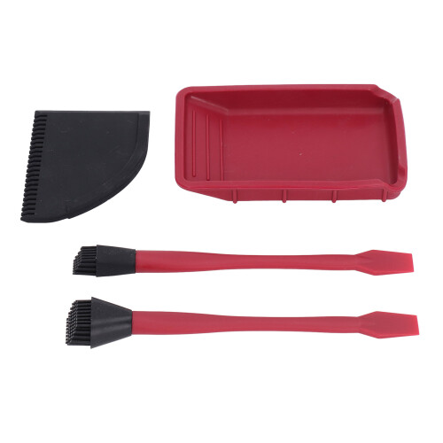 Komplettes Silikonkleber-Set, Holzkleber, Pinsel, 1
