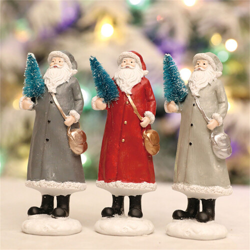 Christmas Figurine Figure Decorations Christmas-Light Grey 2