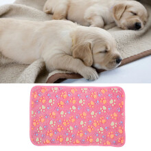 3er Pack Pfotenabdruck-Fleece-Decke XS Rosa