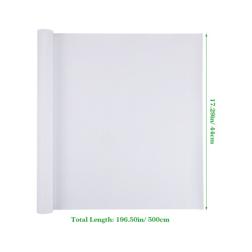 1Pcs Rull Ritpapper Affisch Konstrull Vit Presentpapper (Vit) 1
