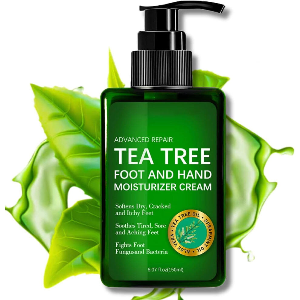 Cream Tea Tree Oil Foot And Hand | Intensive Moisturizer Heel Balm For Cracked - 150Ml