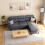 Alivio Modern L-Shaped Sectional Sofa with Movable Chaise (Grey) 9