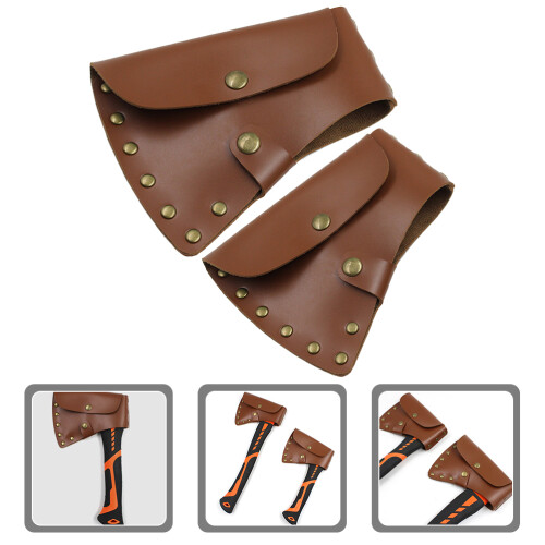 2St Läder Hatchet Huvudskida För Utebruk 2