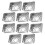 10Pcs Multipurpose Matlådor För Bbq Köksaccessoarer (Silver) 1