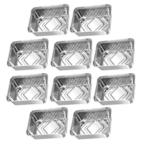 10Pcs Multipurpose Matlådor För Bbq Köksaccessoarer (Silver)