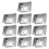 10Pcs Multipurpose Matlådor För Bbq Köksaccessoarer (Silver) 10