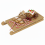 URBN Living Christmas Bamboo Wood Sledge Serving Tray 1