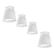 4Pcs White PP Flower Arrangement Base Bouquet Holder for Wedding Decor