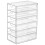 Organizer Desktop A Cassetti Trasparente Pet Per Ufficio E Casa 3