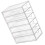 Organizer Desktop A Cassetti Trasparente Pet Per Ufficio E Casa 9