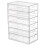Organizer Desktop A Cassetti Trasparente Pet Per Ufficio E Casa 6
