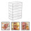 Organizer Desktop A Cassetti Trasparente Pet Per Ufficio E Casa 2