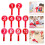 10Pcs Score Paddles Handtag Brädor För Numrering 7