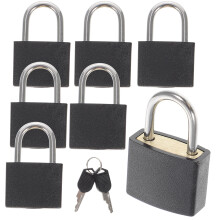 7Pcs KappsäcksLås Nycklar Små ResväskaHänglås För Gym Resor