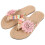 1 Par Vävda Hawaii- Blommönster Strandflip-Flops 4