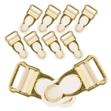 10Pcs Justerbara Strumpbygeln Med Spännen, Strumpor, Hållare, Spänne