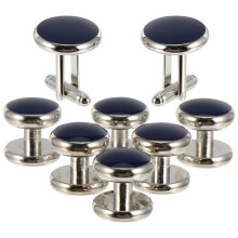 1 Set 8Pcs Fransk Skjortmanschetter Handgjorda