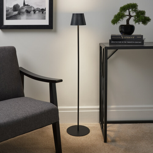 Litecraft Elowen Rechargeable Floor Lamp - Black 1