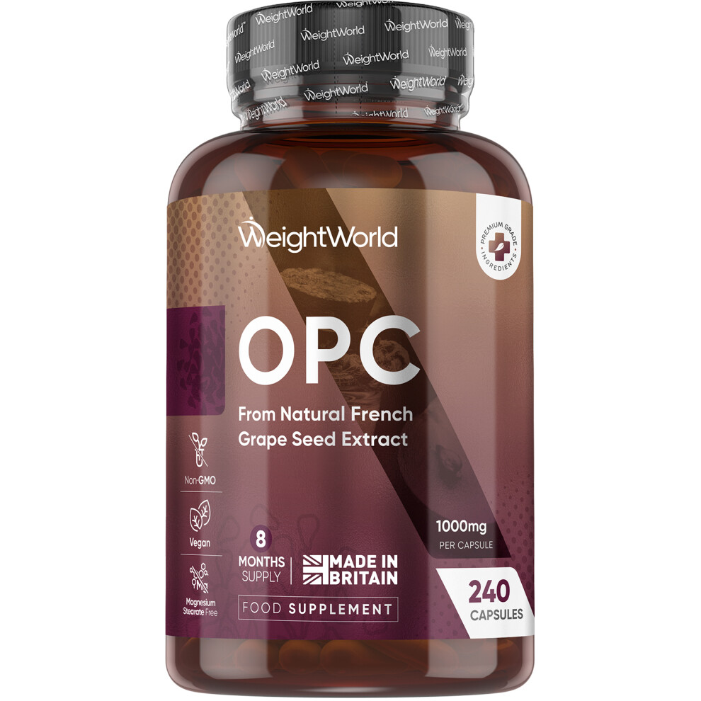 Weightworld Grape Seed Extract Capsules 240 Capsules