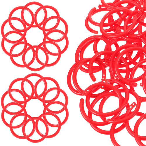 100Pcs Plastfjädrar Flexibla Löstbladsböcker För Häftning Diy