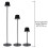 Litecraft Elowen Rechargeable Floor Lamp - Black 9