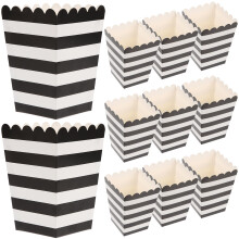 24Pcs Papperspopcorntuber Randiga Fetträtta