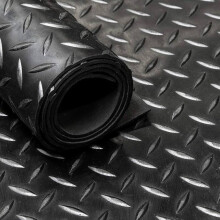 (4.5m) 3MM Rubber Flooring Matting Heavy Duty Mat Anti Slip Garage Checker 1.5M wide
