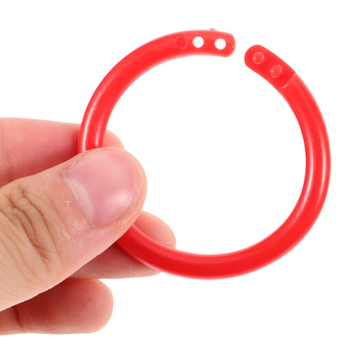 100Pcs Plastfjädrar Flexibla Löstbladsböcker Häftning Läsringar 2