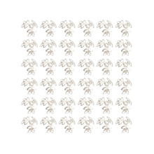 400 Pcs Diy Jewelry Making Three Leaf Hollow Flower Earrings Silver