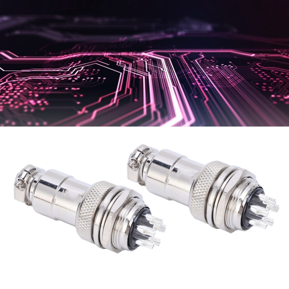 2Pcs Zinc Alloy Aviation Plug Socket 5 Pin Copper Connectors 20Mm 4611356726313