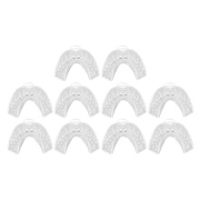 10 piezas de bandejas de impresión, transparentes, para dientes inferiores.