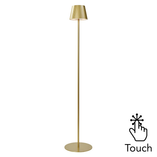 Litecraft Elowen Rechargeable Floor Lamp - Gold