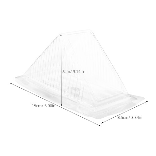 100Pcs Transparent Förpackningslåda Triangelpåse 1