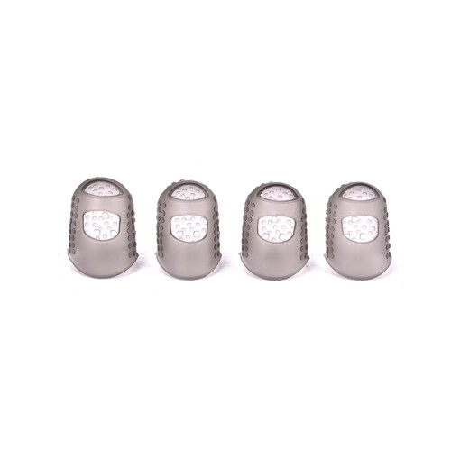 4 Styck Silikon Fingerskydd För Gitarr Ukulele Elguitar Mandolin (L)