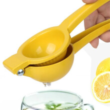 (one-size, Yellow) Stainless Steel Lemon Manual Juicer, Handheld Lemon Squeezer, Fruit & Vegetable Juicer, Kitchen Fruit & Vegetable Utensils, Cover