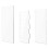 3Pcs Transparent Akryl Tårtskrapa För Glasering 7