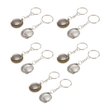 1 Set Hänglådor Cabochons Nyckelring Hänglåda Tom Cameo Fattning