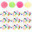 2000Pcs 8Mm Färgglada Plushbollar För Barn Elastiska Diy Tillbehör 1